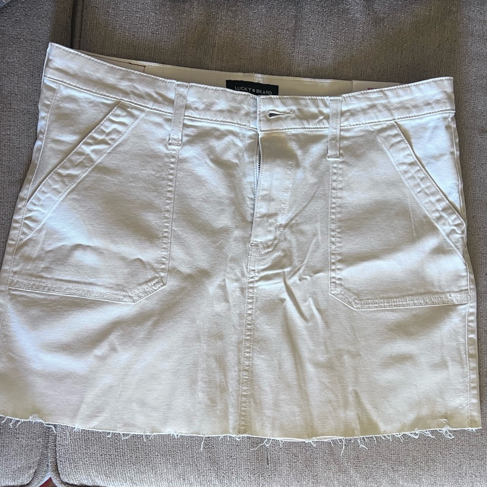 Lucky Brand White Mini Skirt